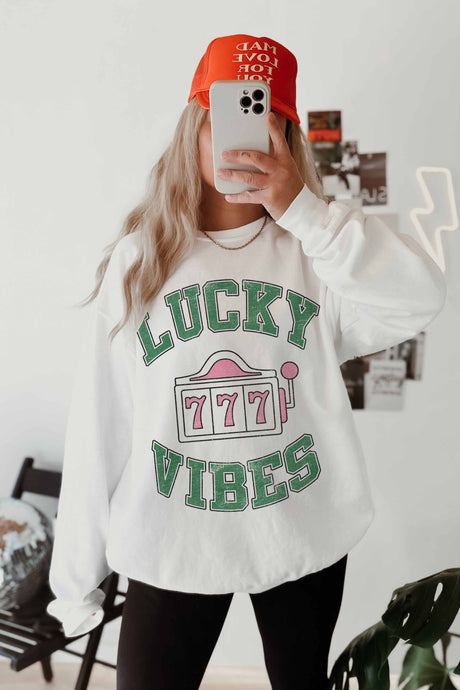 Lucky Vibes Oversized Sweatshirt