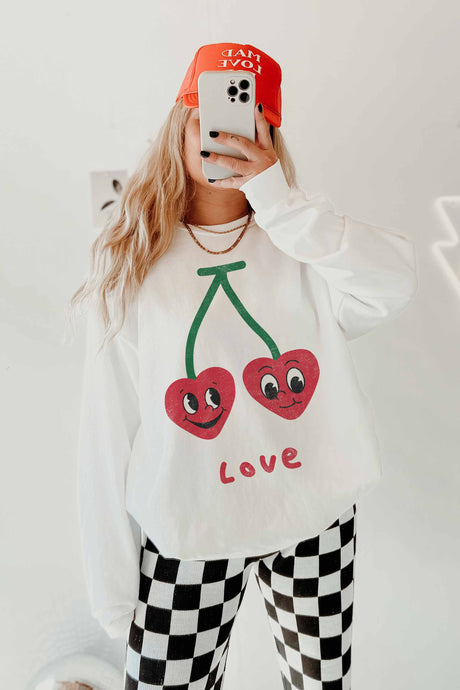 Cherry Love Oversized Sweatshirt
